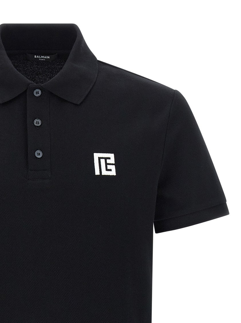 Balmain Embroidery Polo Shirt
