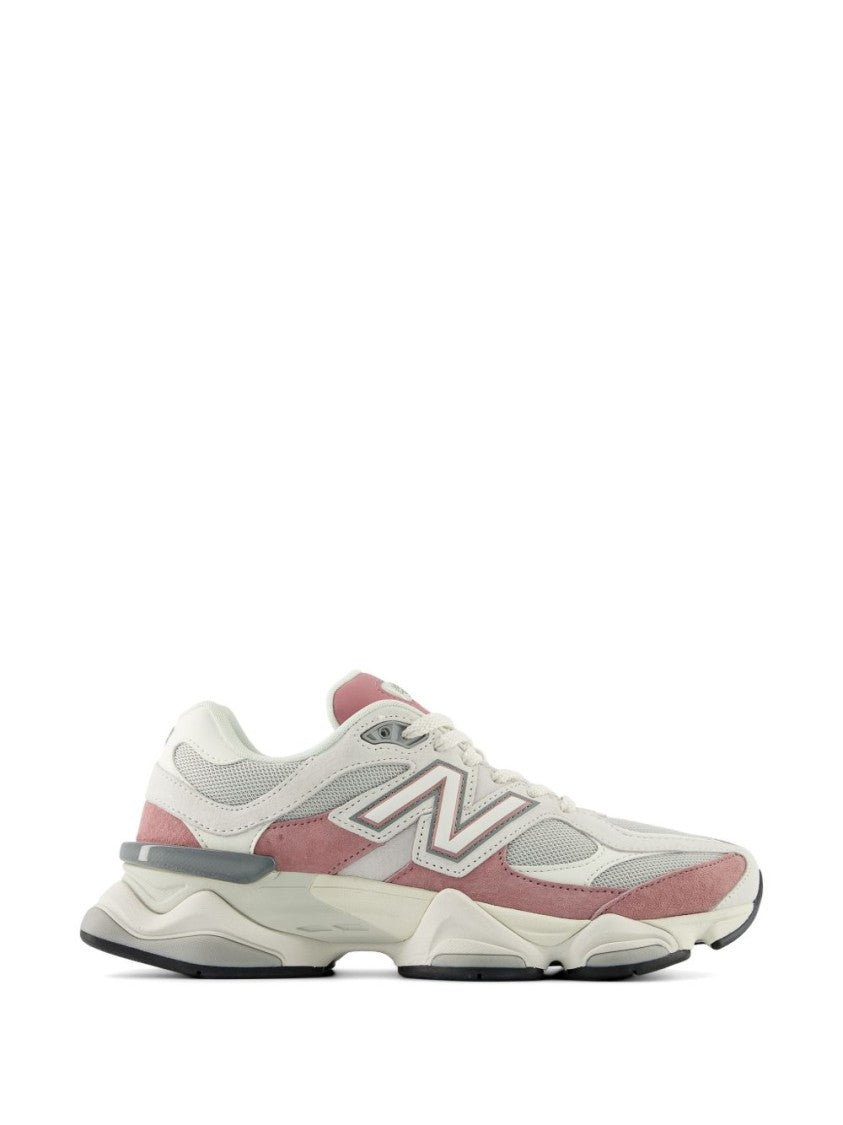New Balance Pink 9060 Pigskin Mesh Cushioning Sneakers