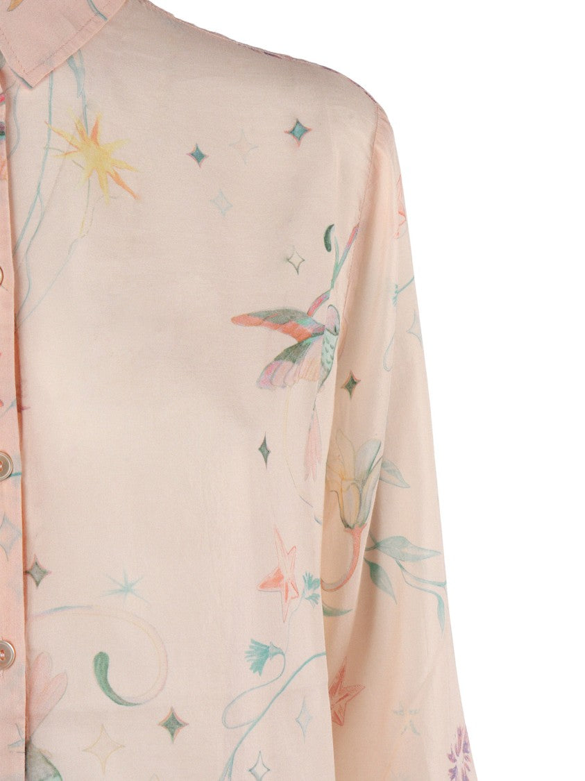 Forte Forte Deliverance Pastel Floral Voile Blouse