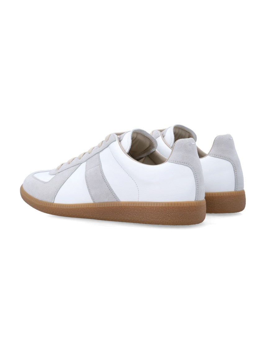 Maison Margiela Replica Leather Suede Vintage Low-Top Sneakers