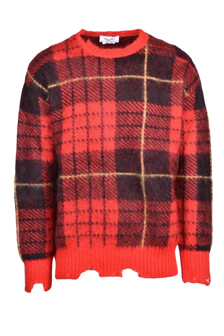Alexander Mcqueen Mohair Silk Sweater - Red