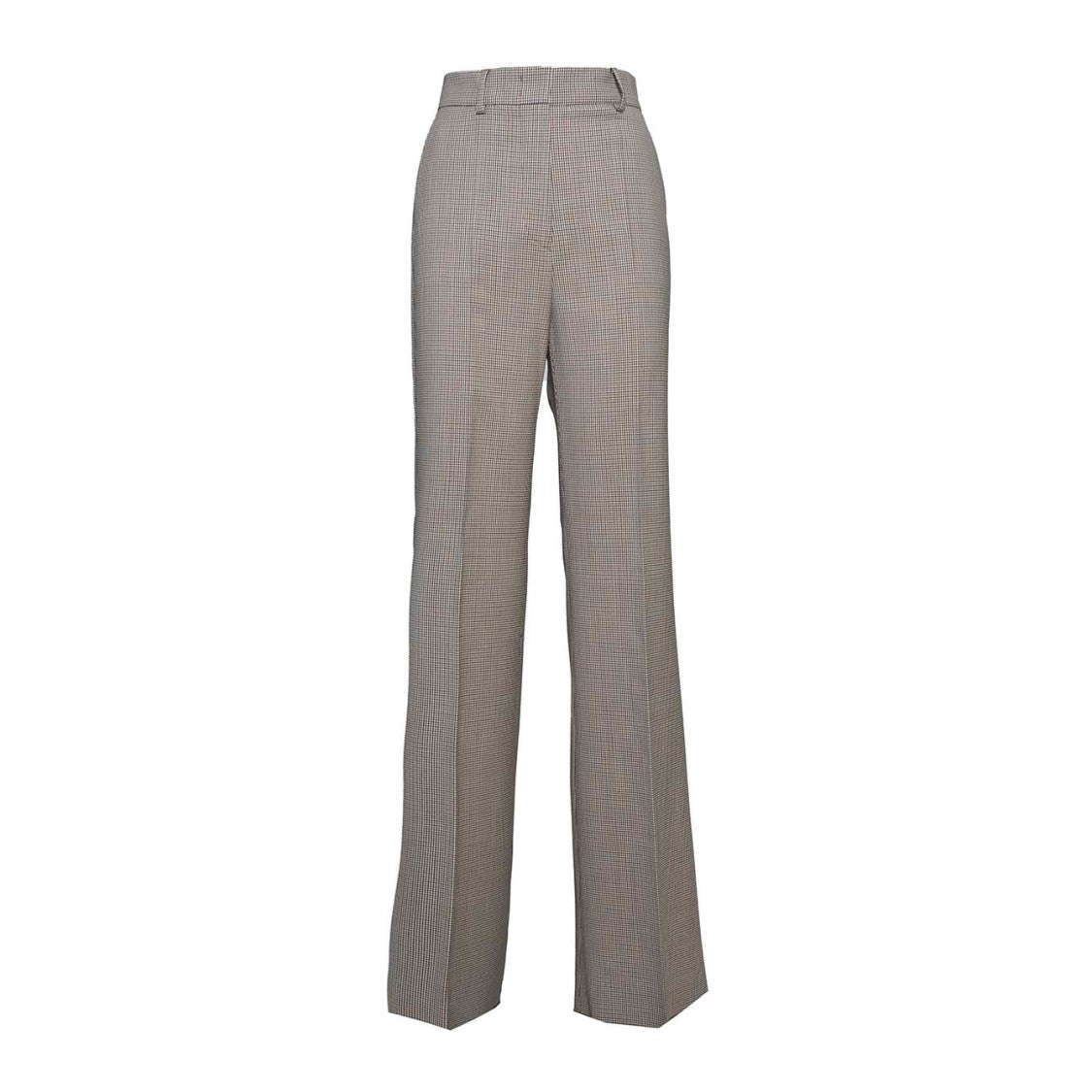 Sportmax Houndstooth Pattern Stretch Gabardine Trousers