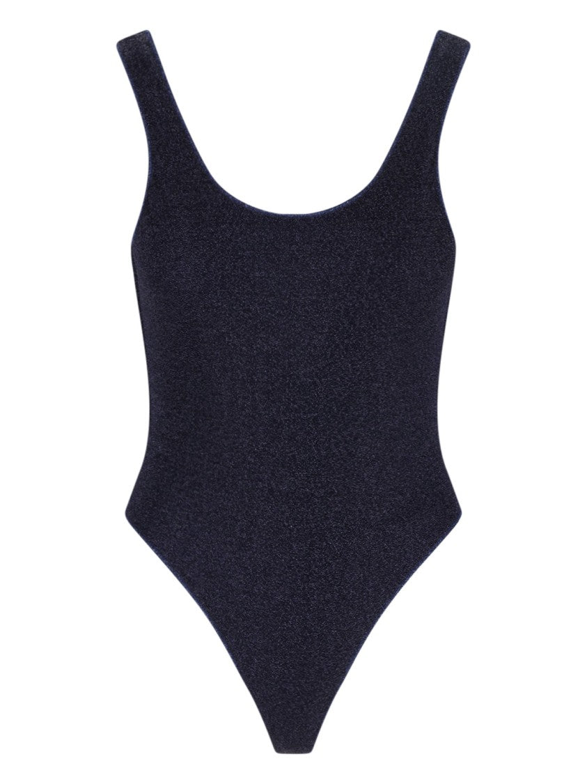 Oséree "Lumière Sporty Maillot" Swimsuit – Blue