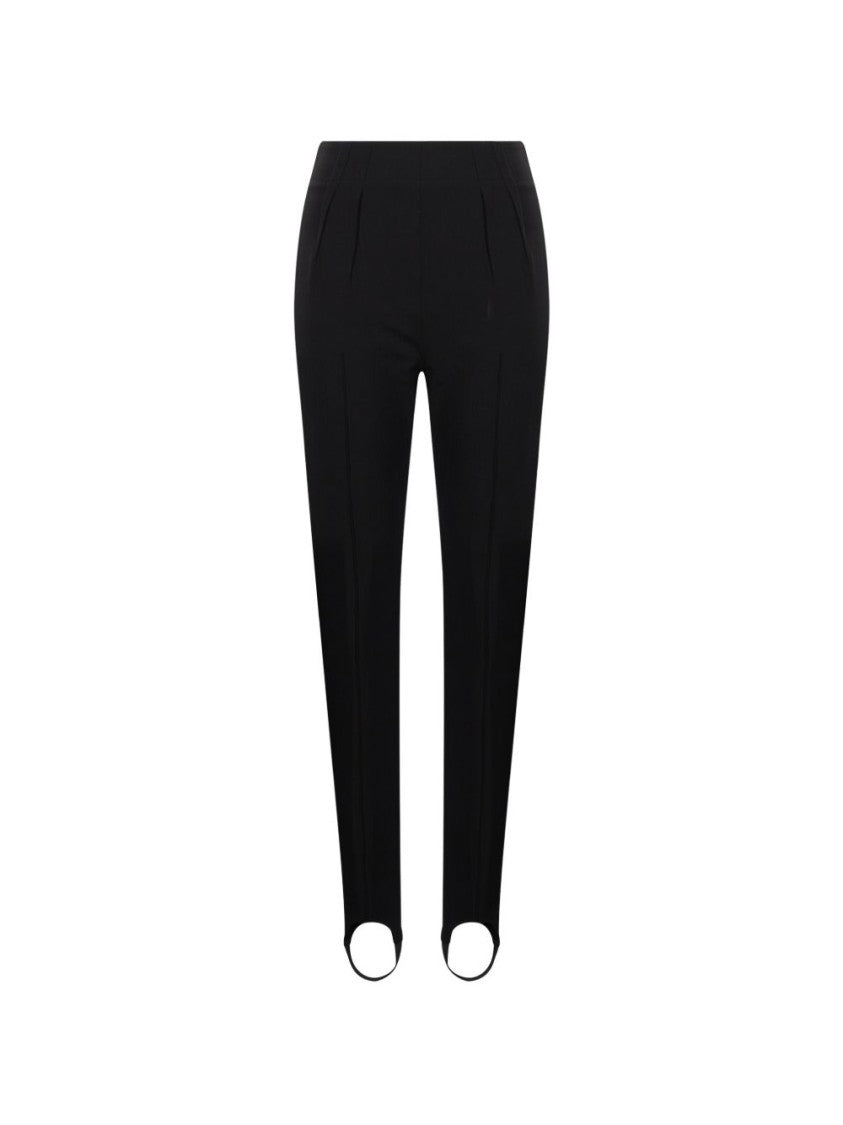 Mugler Black Stirrup Hem Slim-Fit Trousers