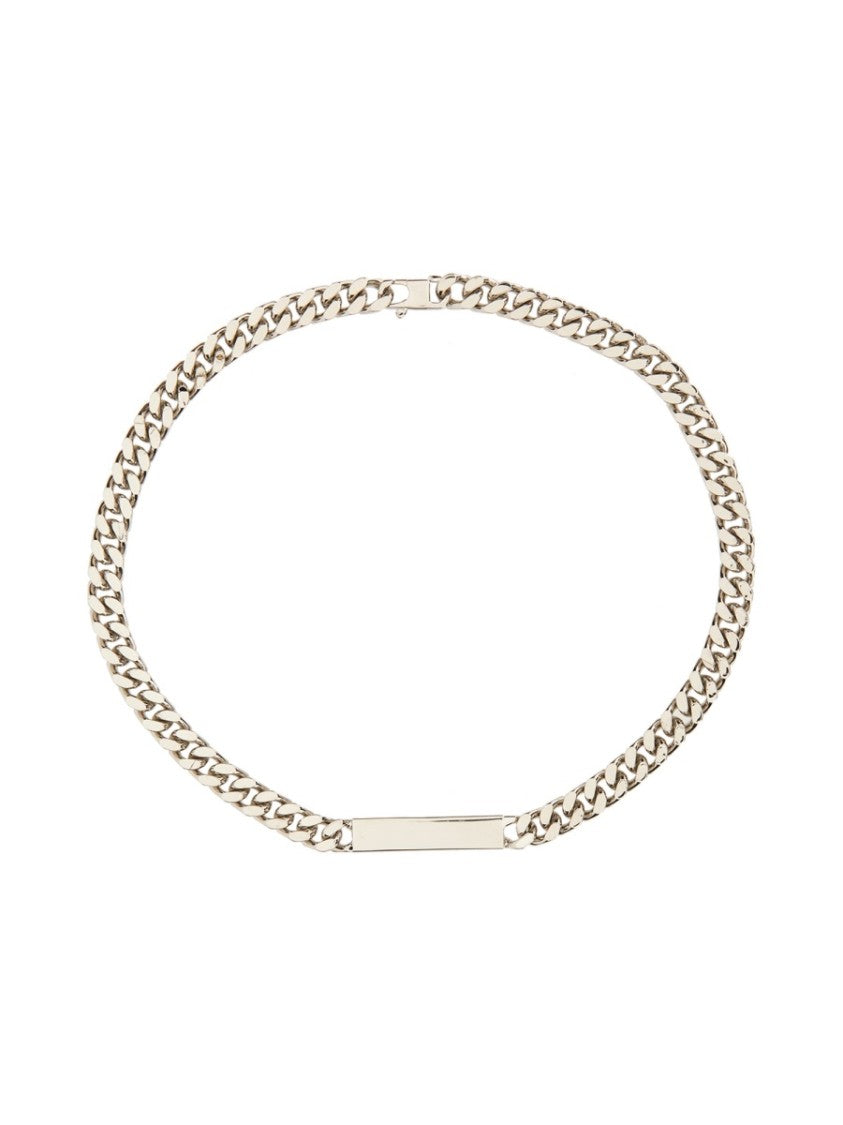Mm6 By Maison Margiela Logo Plaque Necklace