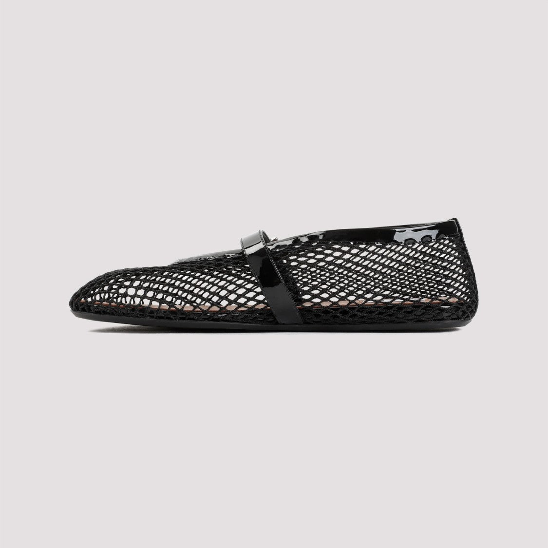 Alaïa Black Flat Mesh Ballerinas