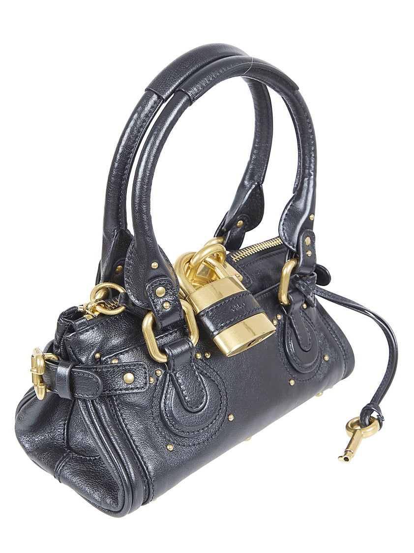 Chloé Cylindrical Structured Handbag In Smooth Leather With Gold-Tone Hardware
