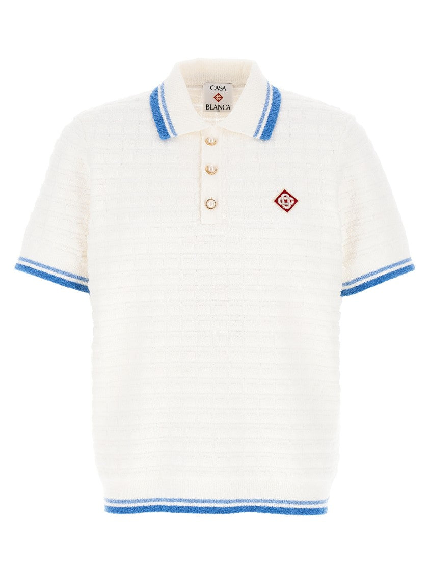 Casablanca 'Boucle' Polo Shirt
