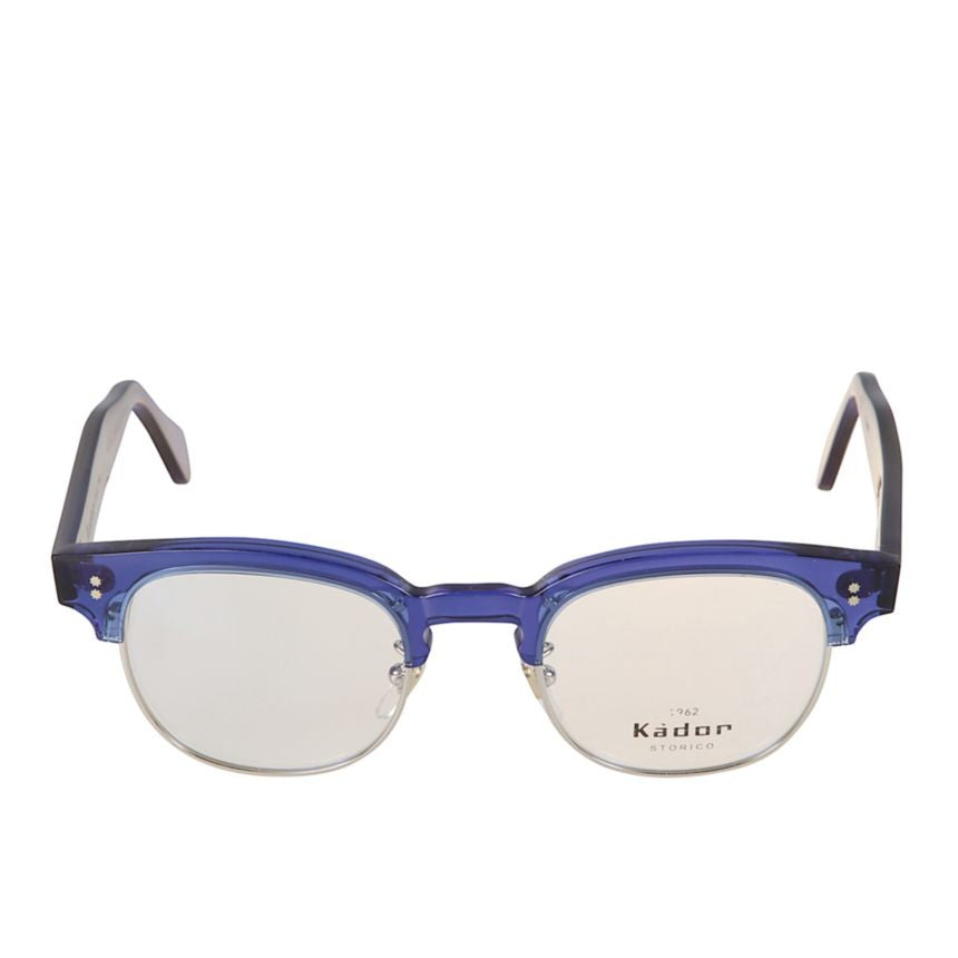 Kador Woody Cm Translucent Blue Semi-Rimless Eyeglasses