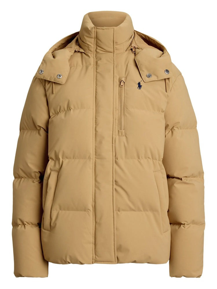 Polo Ralph Lauren Quilted Down Coat With Detachable Hood And Sleek Finish