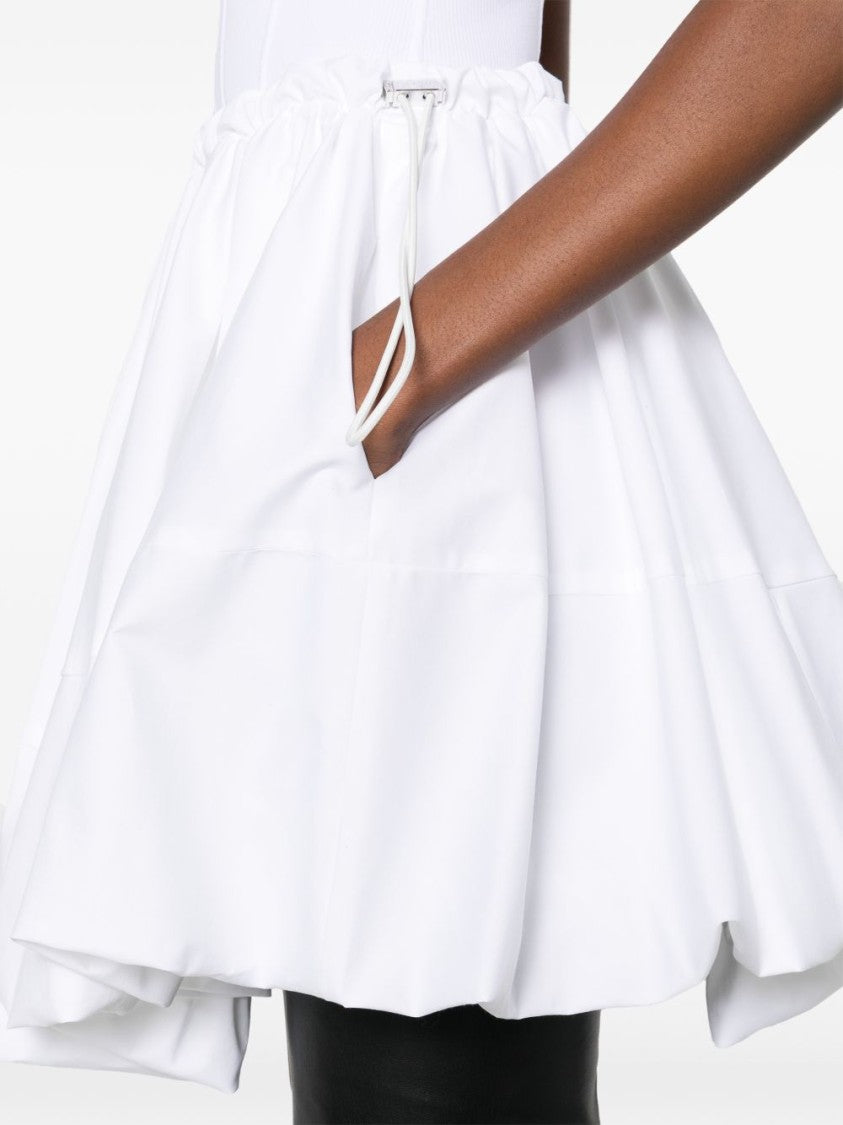 The Attico White Dress With Spaghetti Straps
