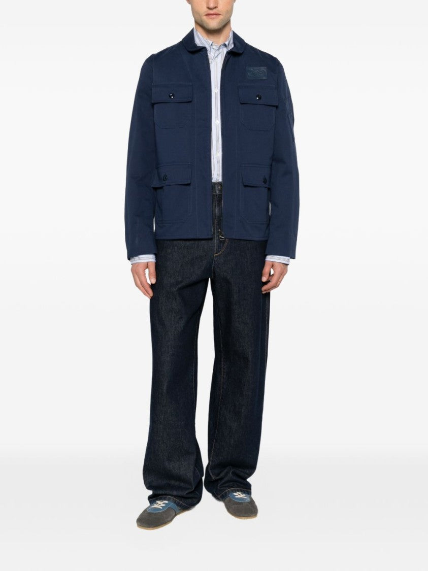 Kenzo Boxy Structured Jacket With Buttoned Flap Pockets