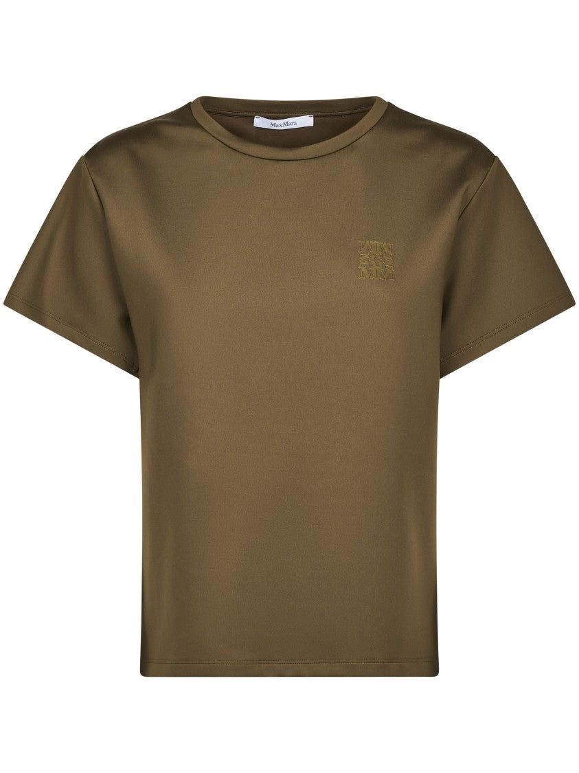 Max Mara Cropped Fitted Logo Top