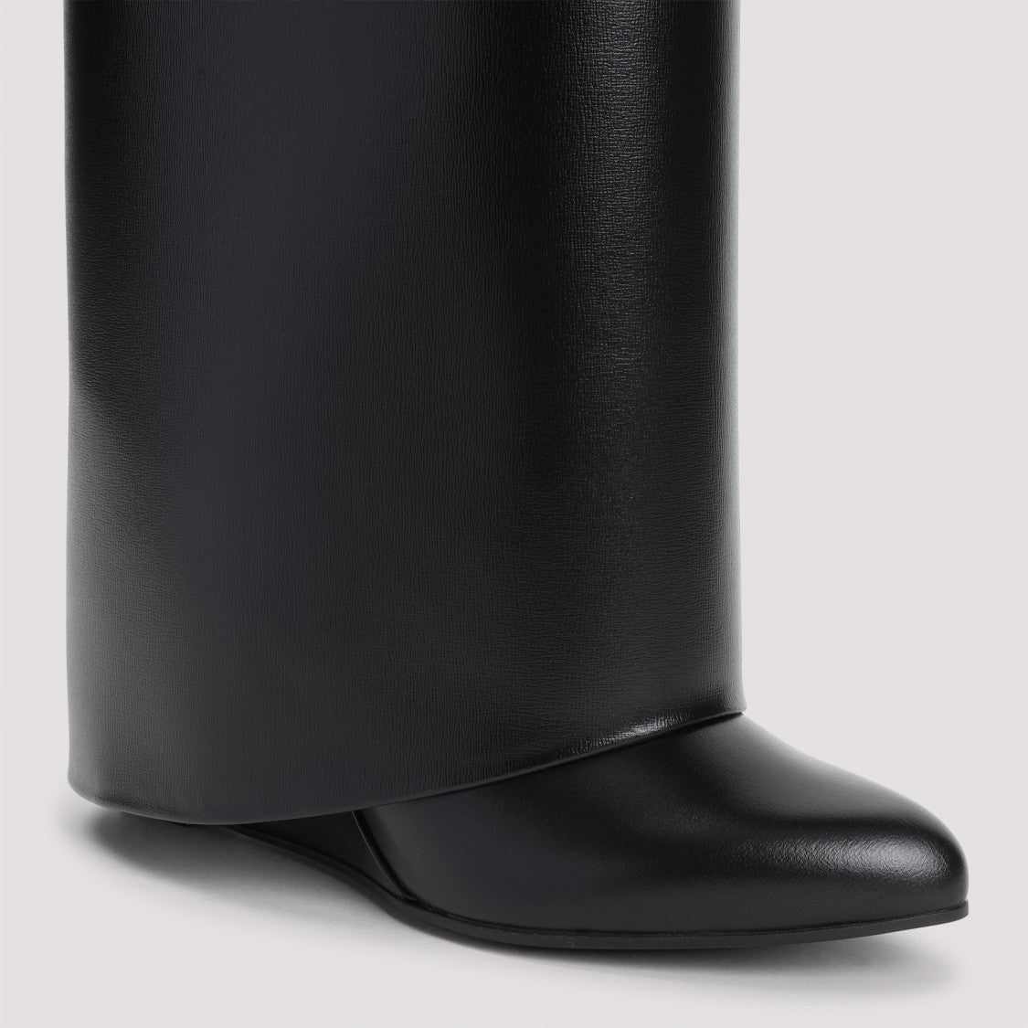 Givenchy Black Calf Leather Shark Lock Pant 90 Ankle Boots