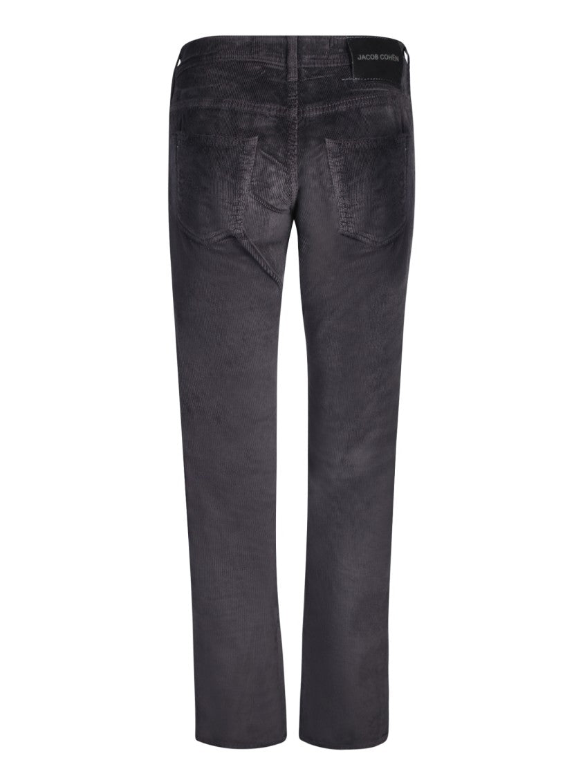 Jacob Cohen Black Mid Rise Trousers