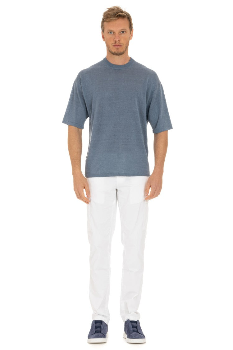 Roberto Collina Pure Linen Over Fit T-Shirt