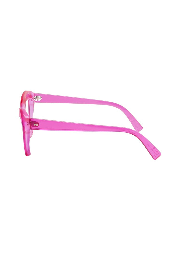 Kirk&Kirk 11Mw4c10a Translucent Pink Cat-Eye Sunglasses