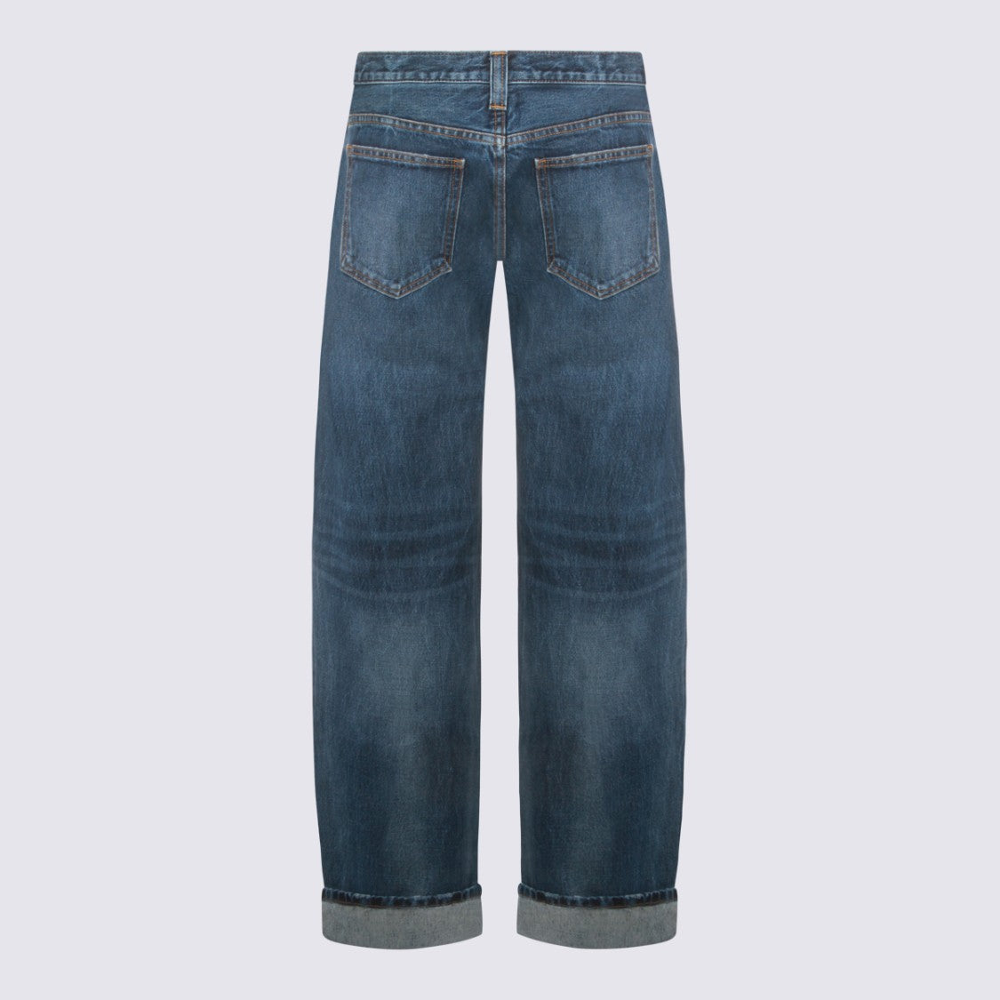Khaite Blue Cotton Jeans