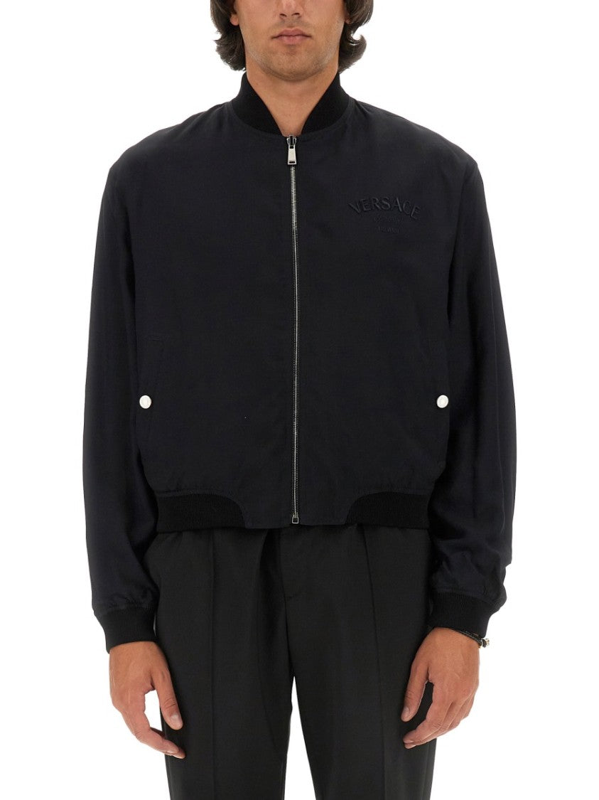 Versace Reversible Baroque Sea Jacket