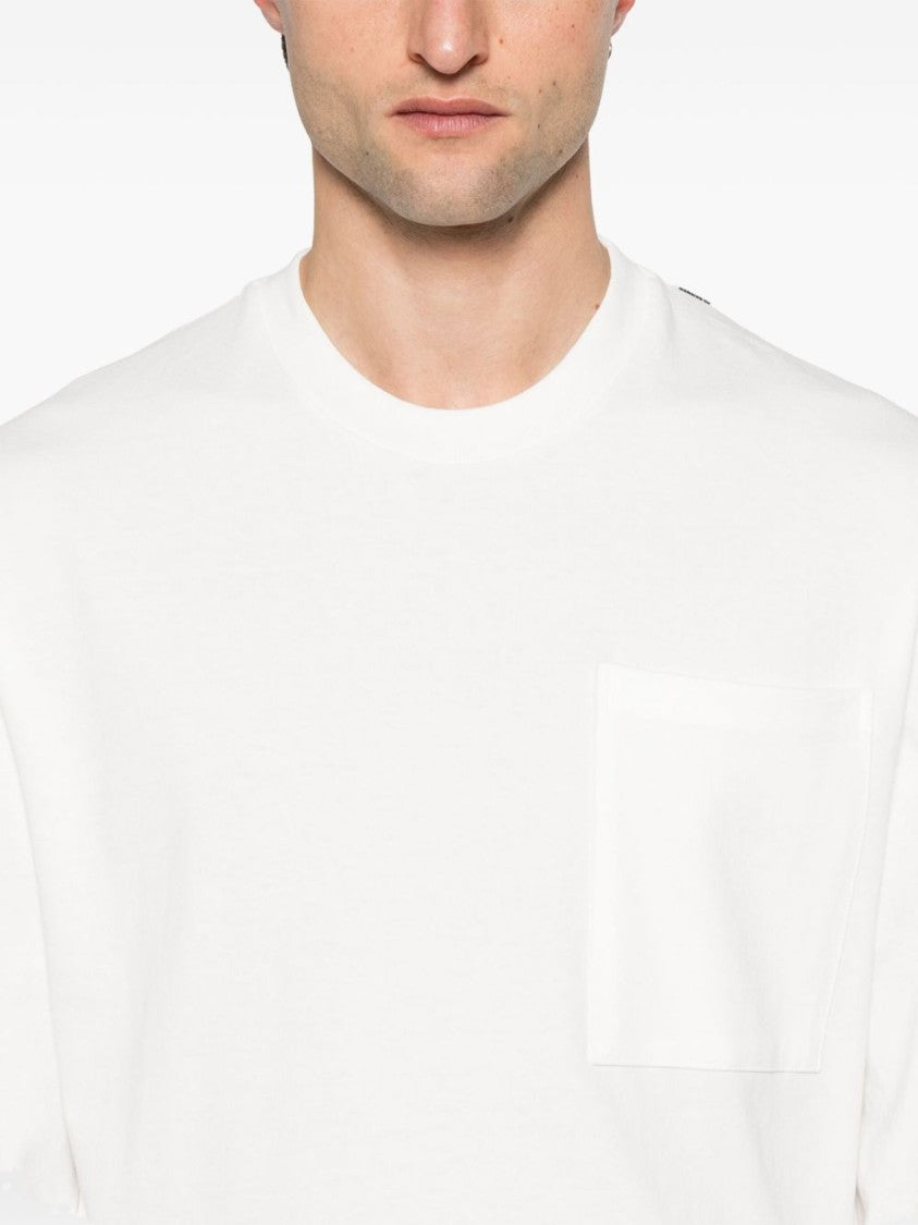 Jil Sander Long-Sleeved Cotton Jersey T-Shirt With Logo Detail