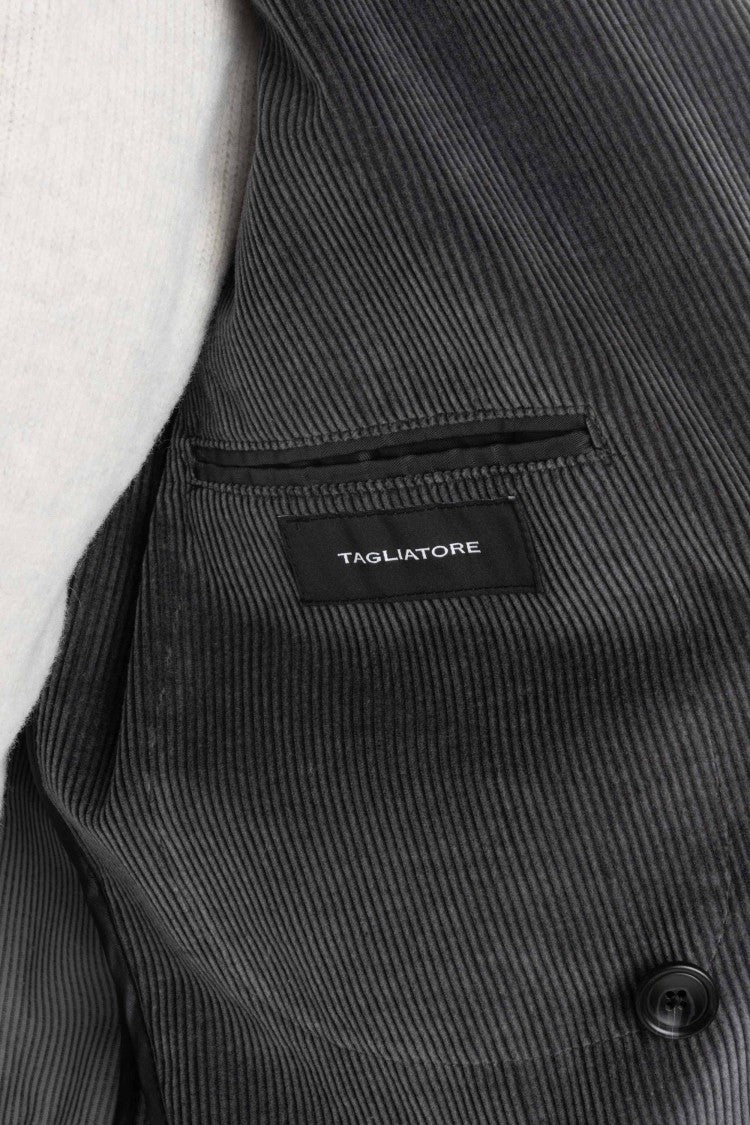 Tagliatore Double-Breasted Cashco Velvet Jacket Mod. Montecarlo