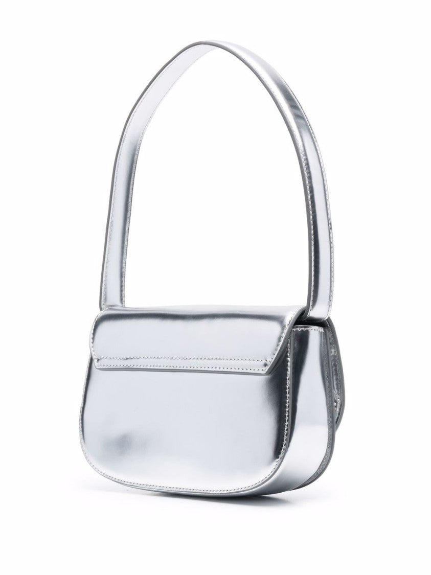 Diesel Shoulder Bag With Shiny Metallic Finish