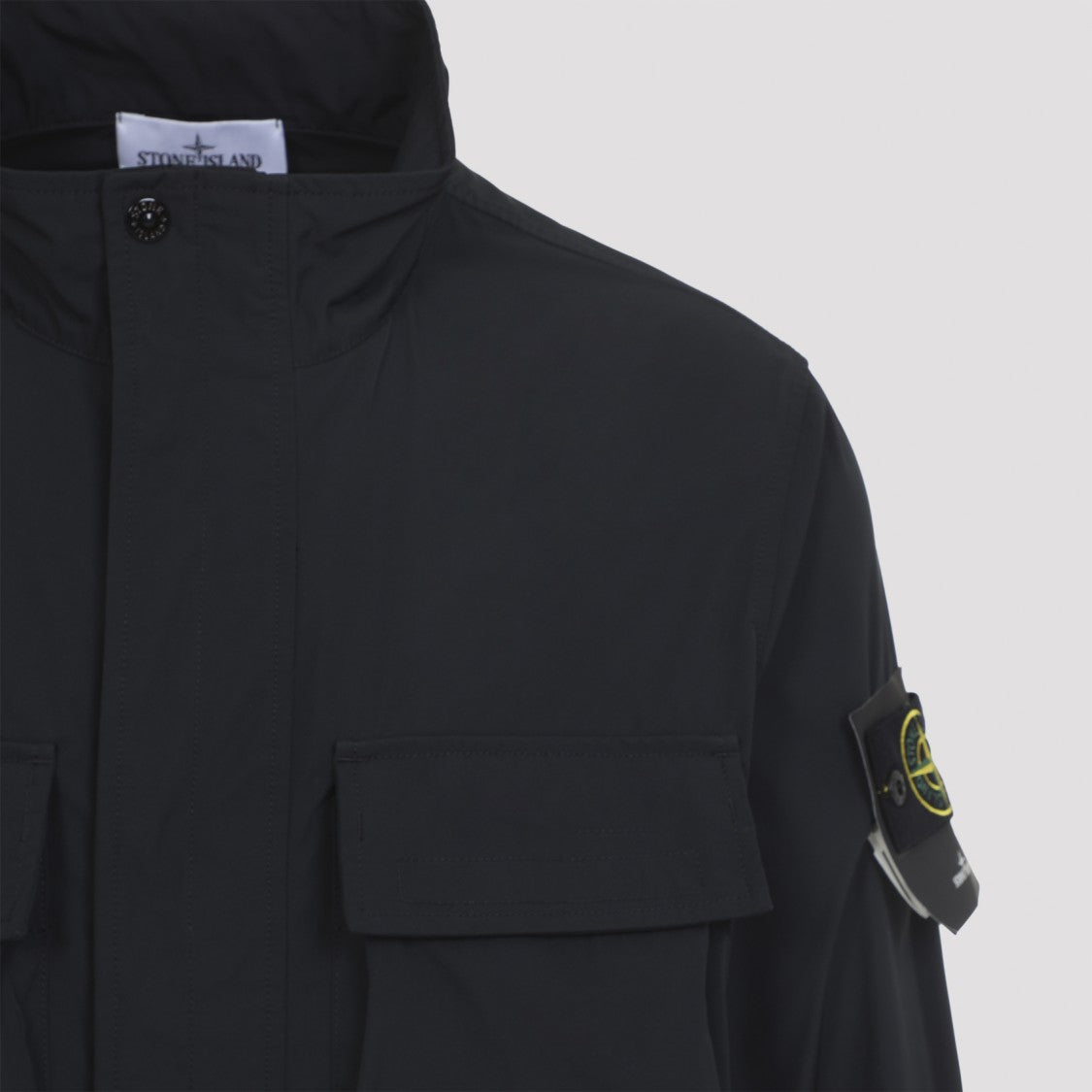 Stone Island Black Polyester Jacket