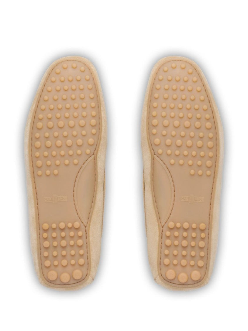 Car Shoe Moccasin-Style Loafers With Decorative Bow