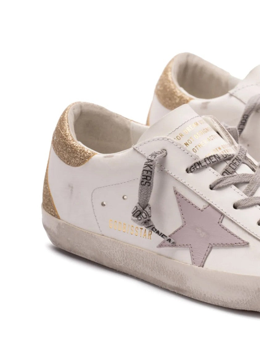 Golden Goose White Leather Sneakers