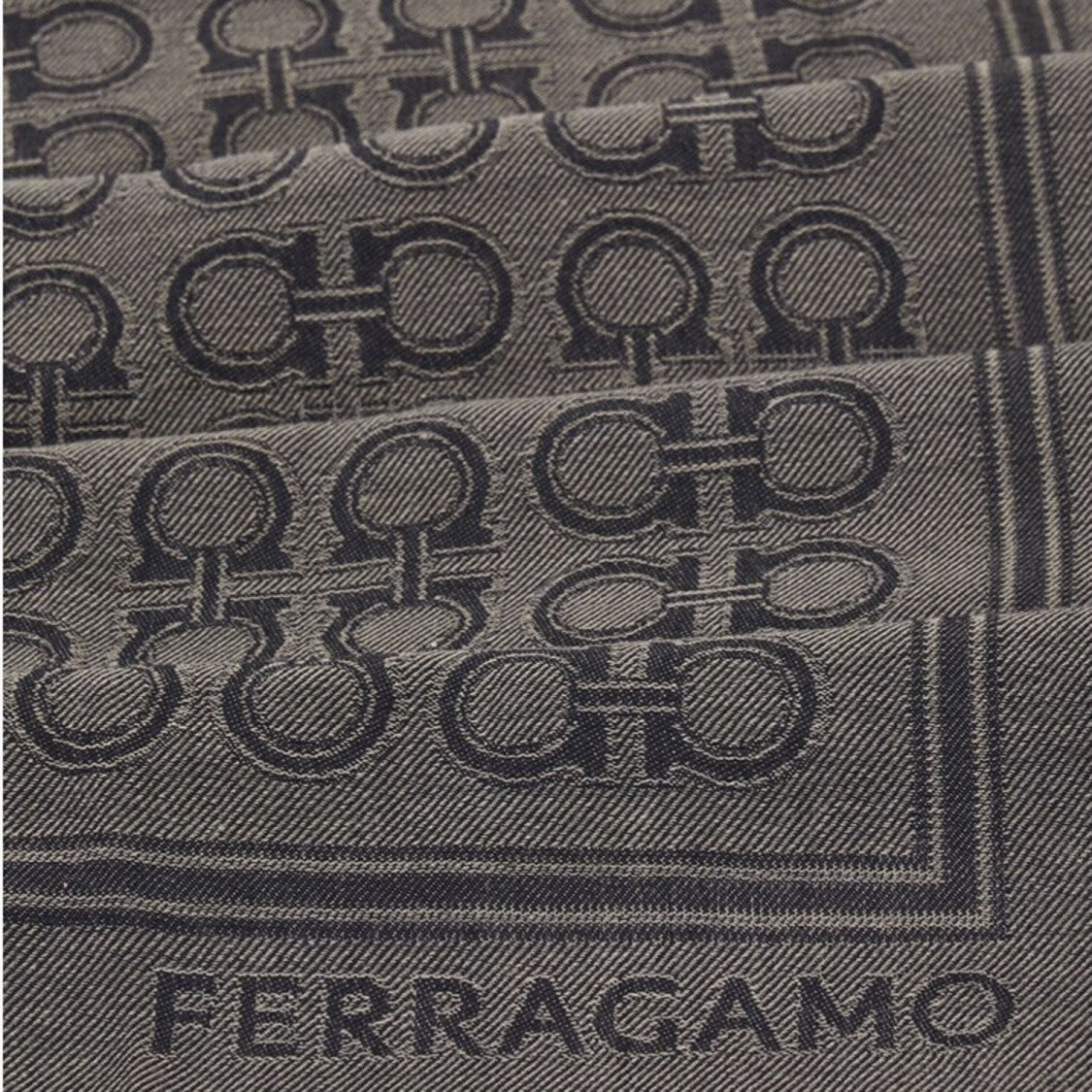 Salvatore Ferragamo Wool And Silk Foulard