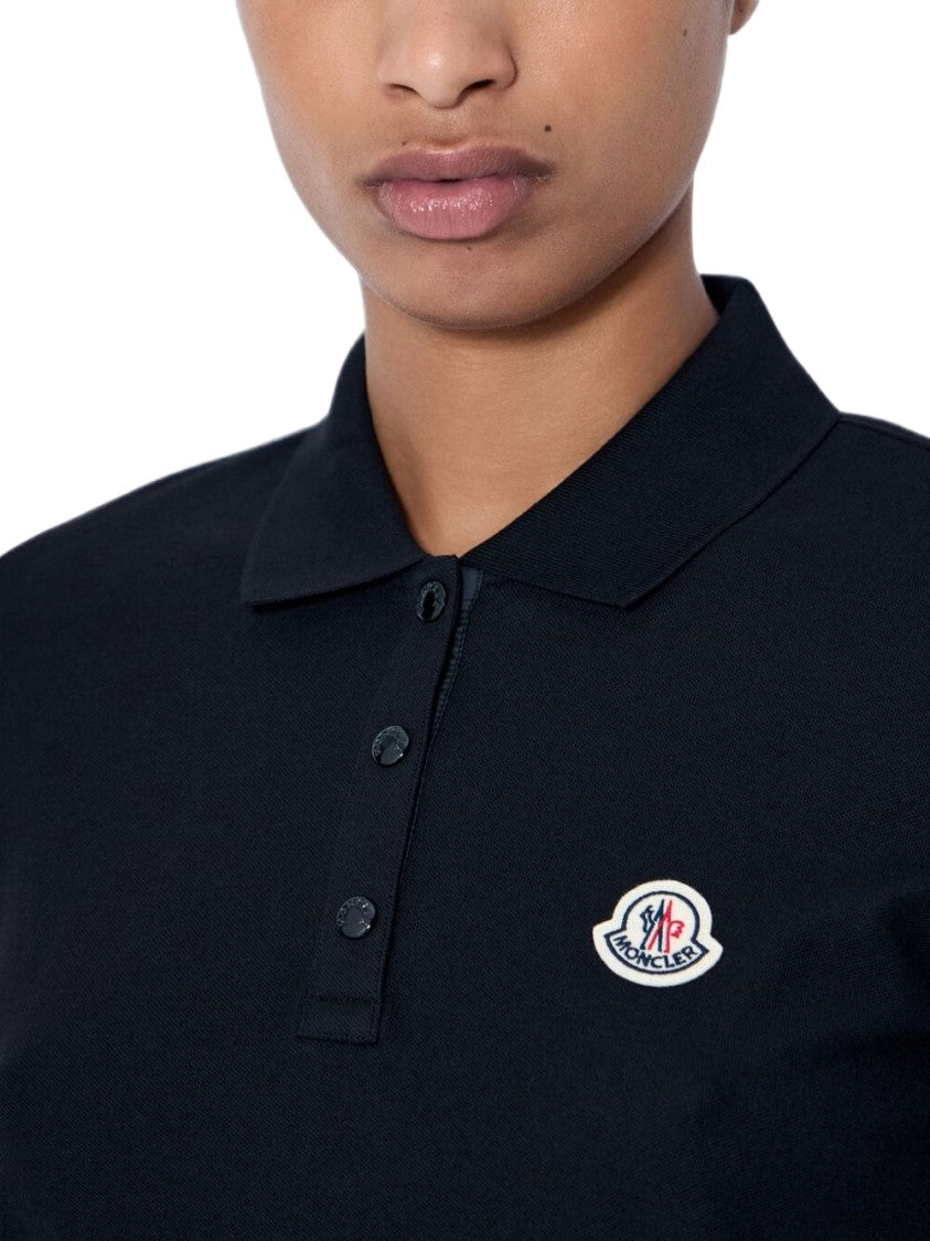 Moncler White Short-Sleeved Polo Subtle Trim Shirt