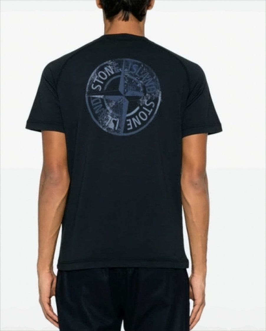 Stone Island Navy Short-Sleeve T-Shirt