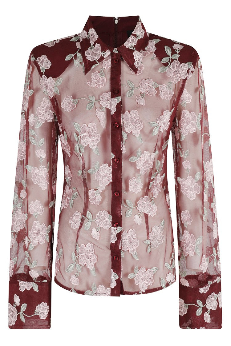 Rotate Mesh Fitted Shirt