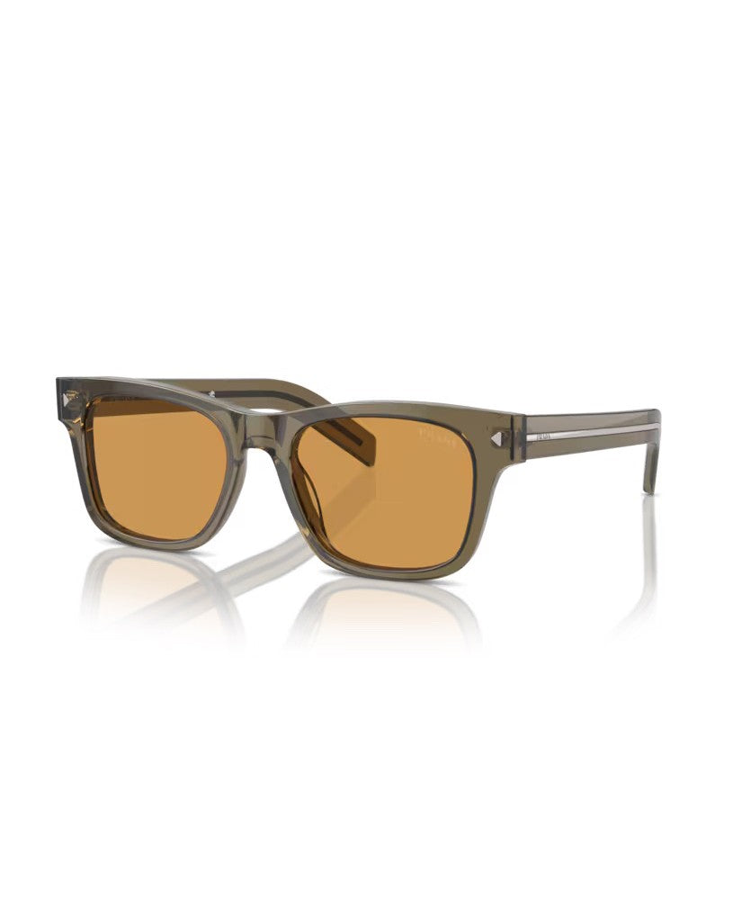 Prada Pantos Shaped Acetate Sunglasses With Triangular Accents