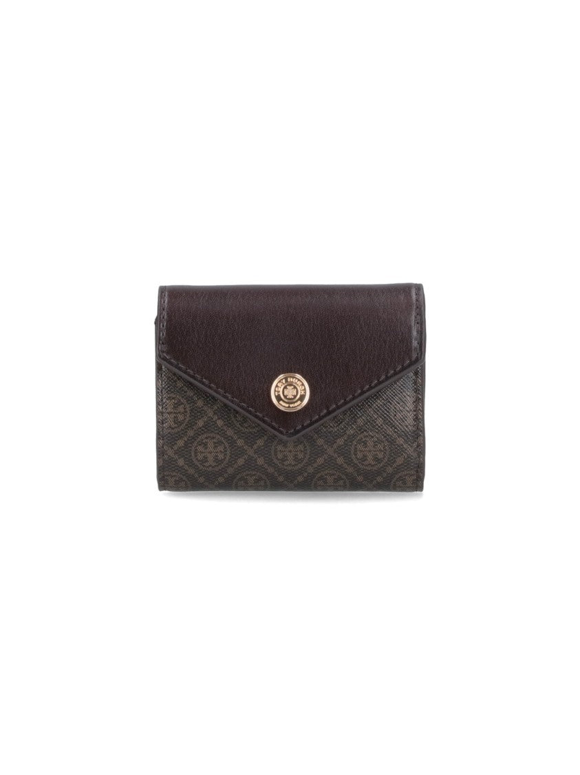Tory Burch Small Wallet "T Monogram" – Brown