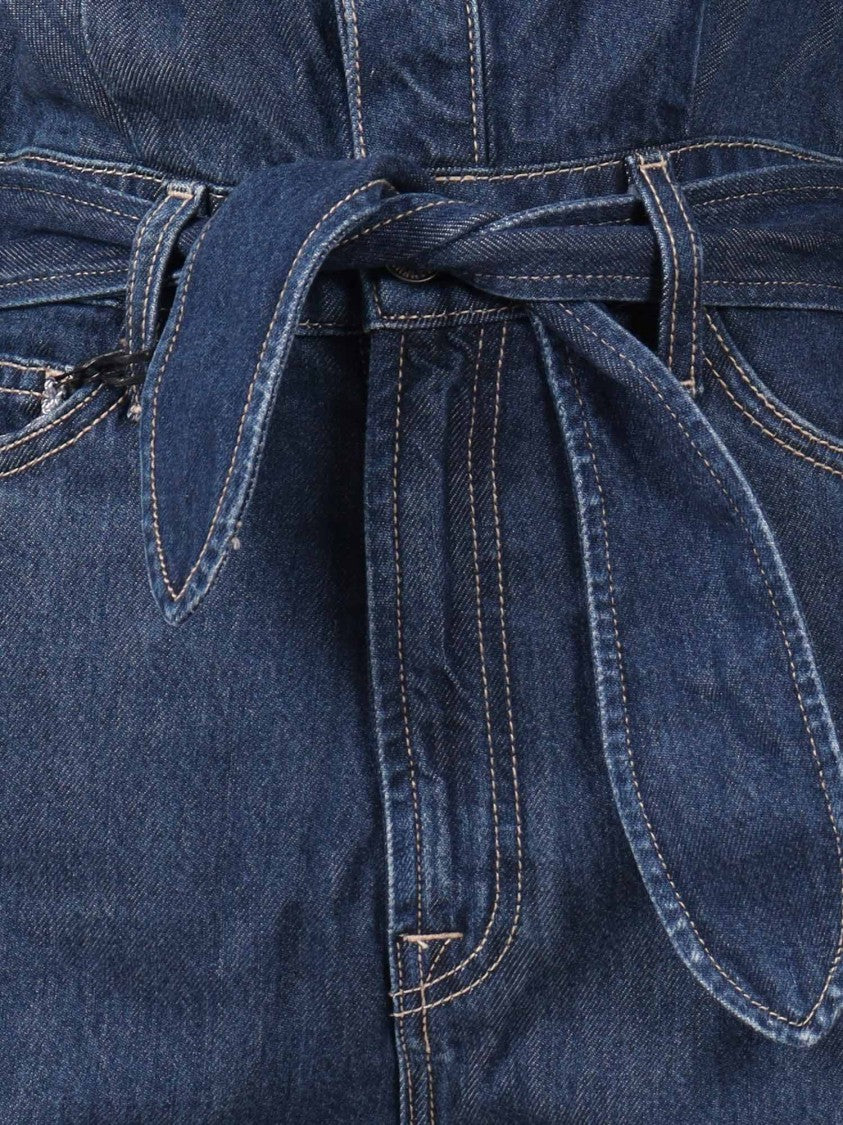 7 For All Mankind Dark Blue Ultra Hr Jo Jumpsuit Curious