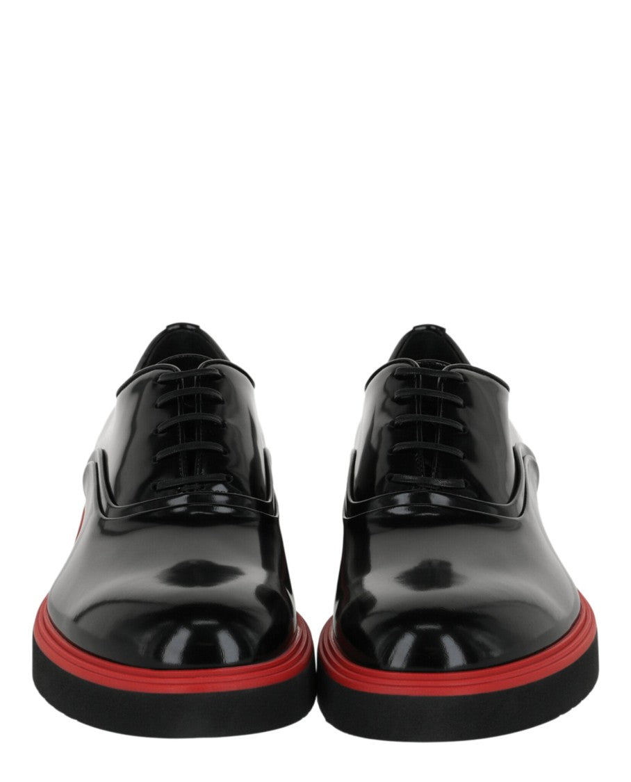 Ferragamo Fiorino Leather Derby Loafers