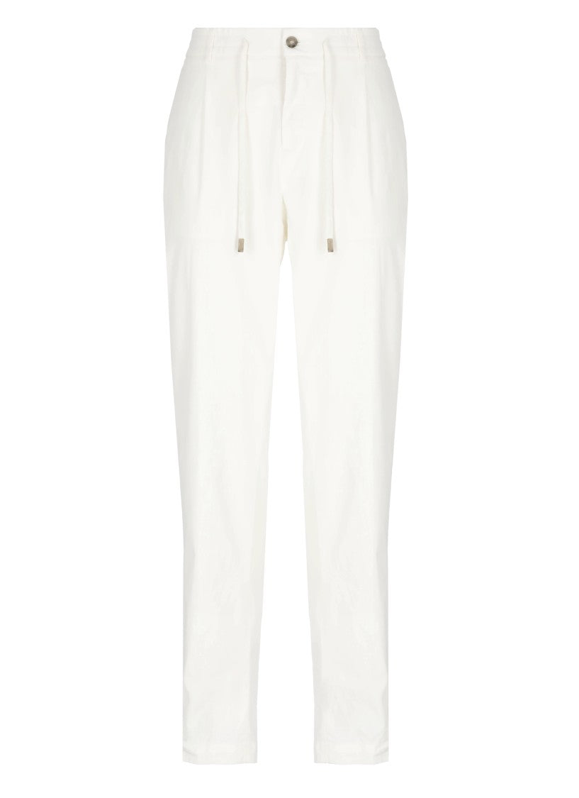 Peserico White Cotton Pants