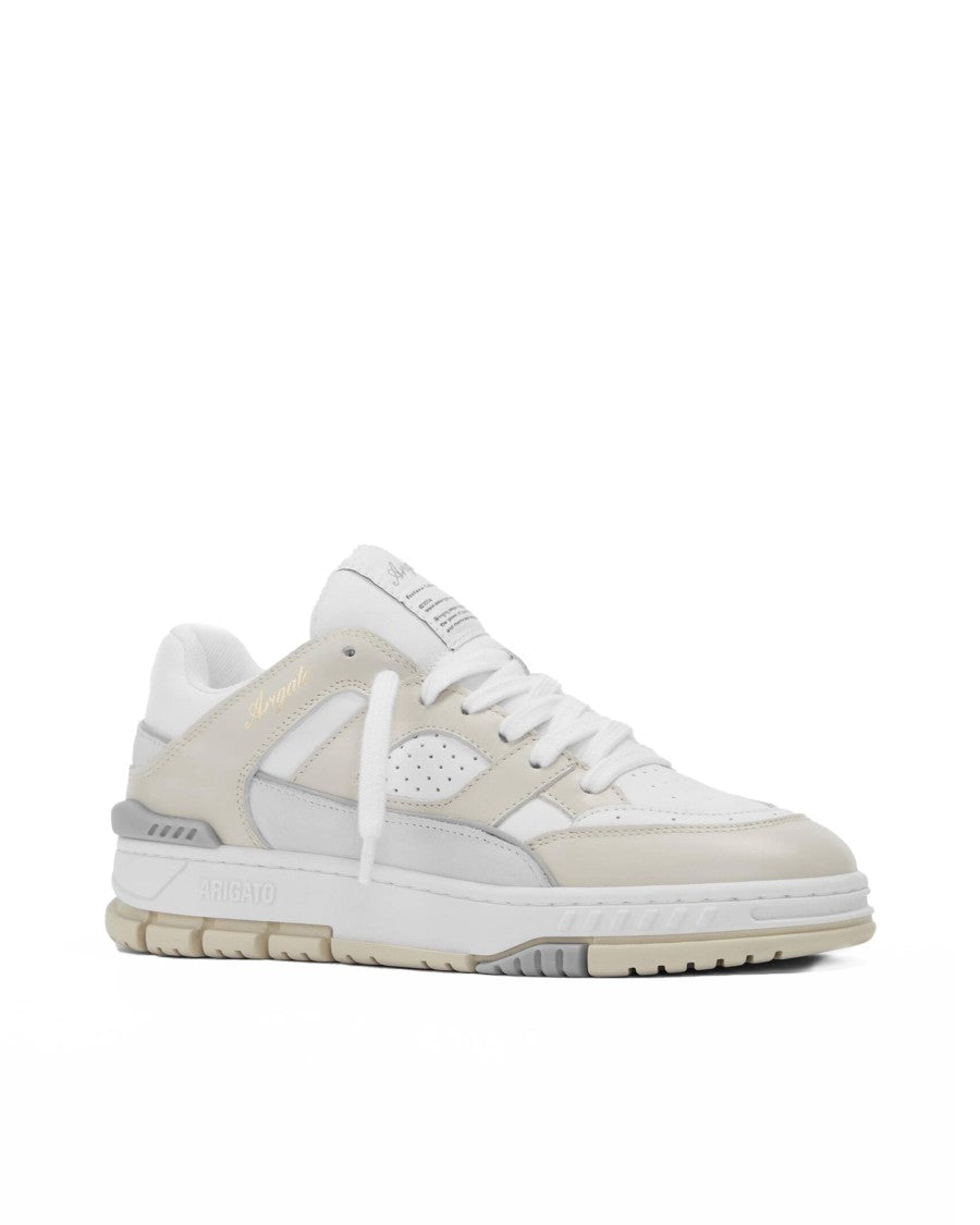 Axel Arigato Area Lo Sneakers In White/Beige/Grey