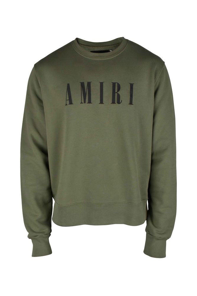 Amiri Relaxed Fit Khaki Green Cotton Sweatshirt