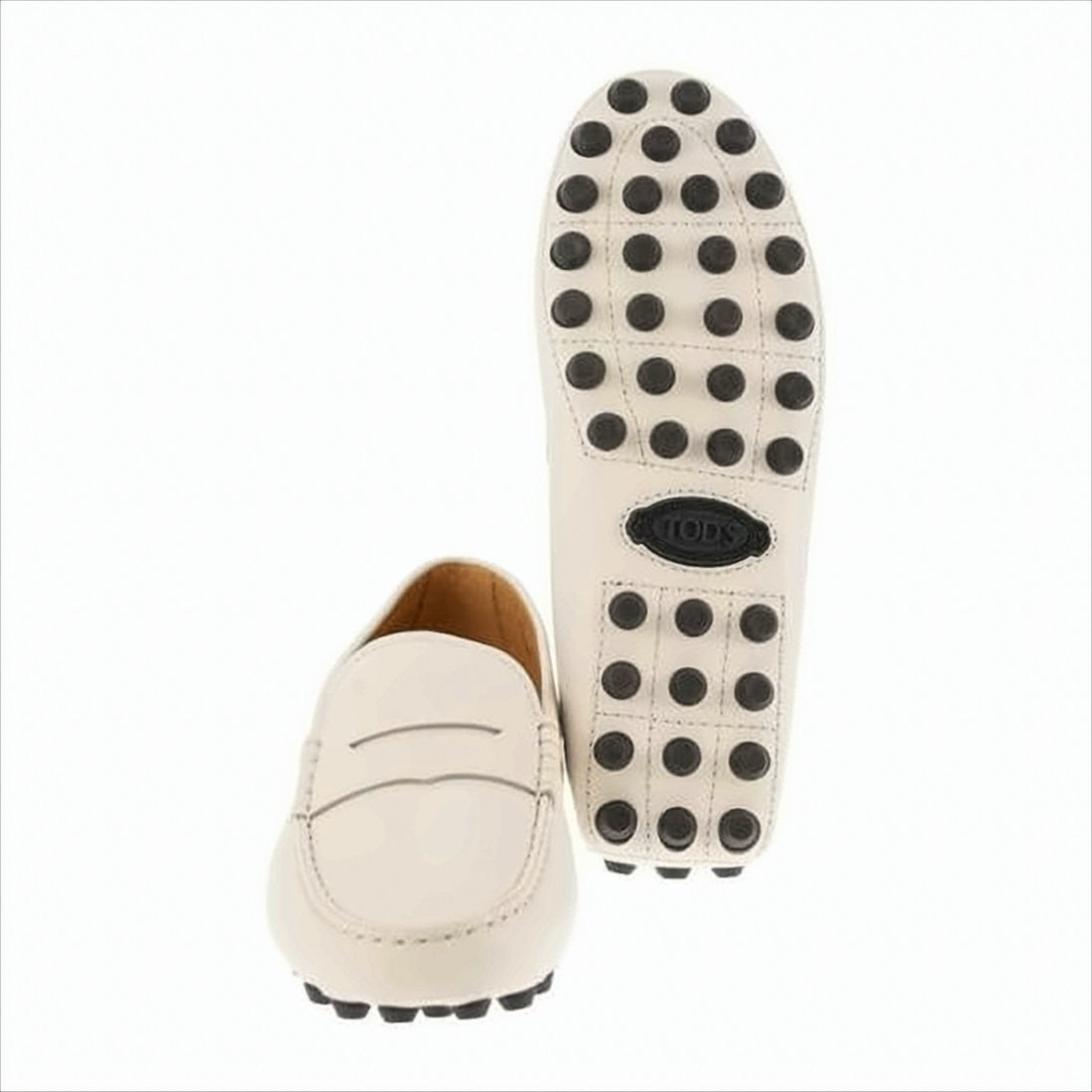 Tod's Leather Loafer With Penny Strap And Rubber-Studded Sole