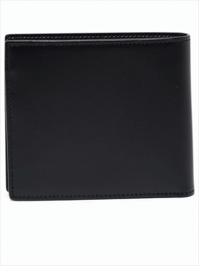 Saint Laurent Minimalist Black Calf Leather Wallet