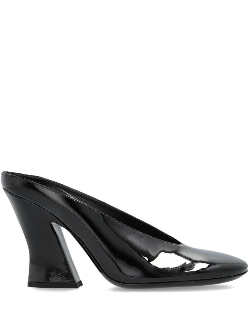 Givenchy Black Minimalist Flat Open Toe Sandals