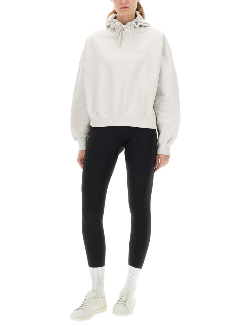 Y-3 Relaxed Fit Hooded Sweatshirt With Subtle Logo Detail