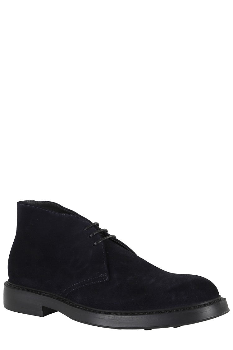 Doucal's Suede Chukka Boot With Round Toe