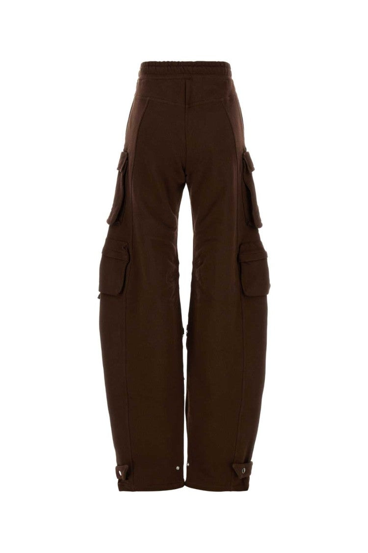 The Attico Brown Cotton Joggers