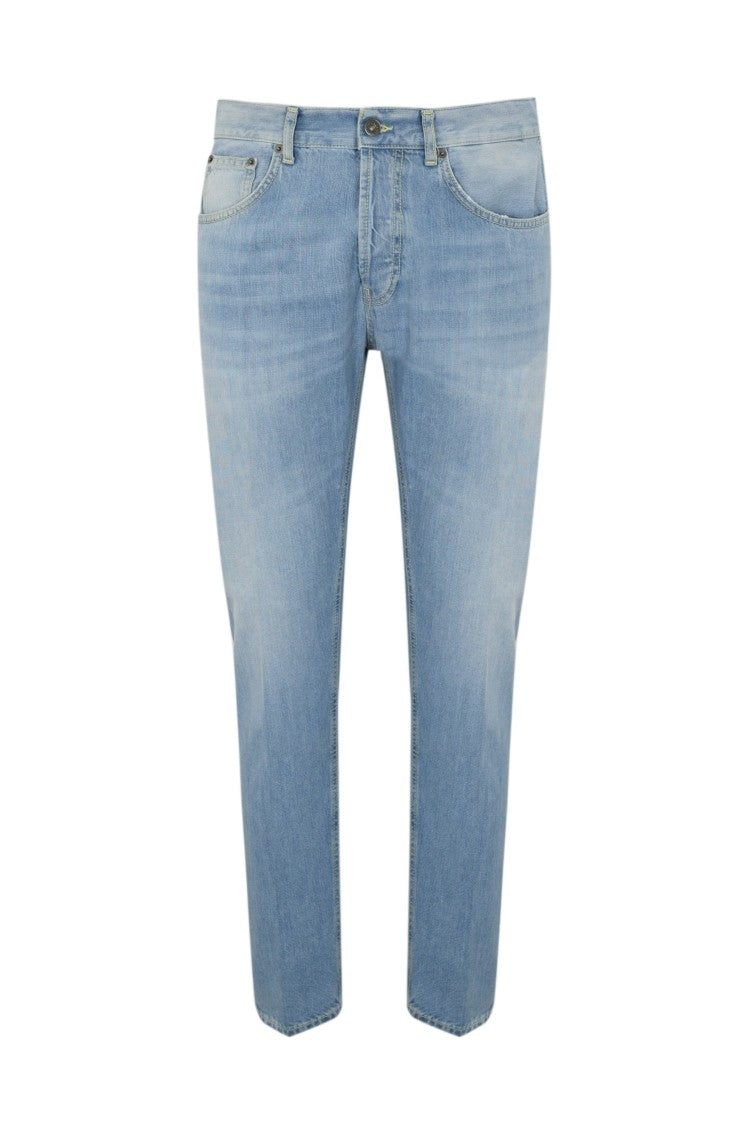Dondup Light Wash Relaxed Fit Jeans With Five-Pocket Design