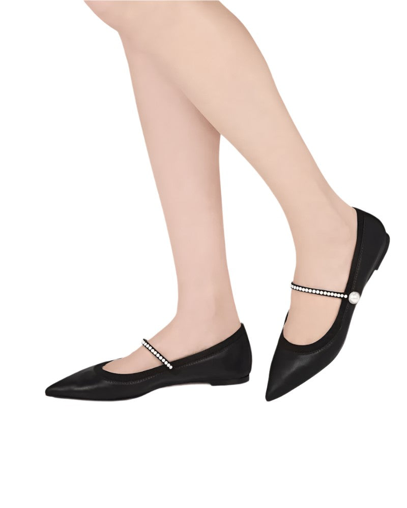 Aquazzura Romy Pearl Flat