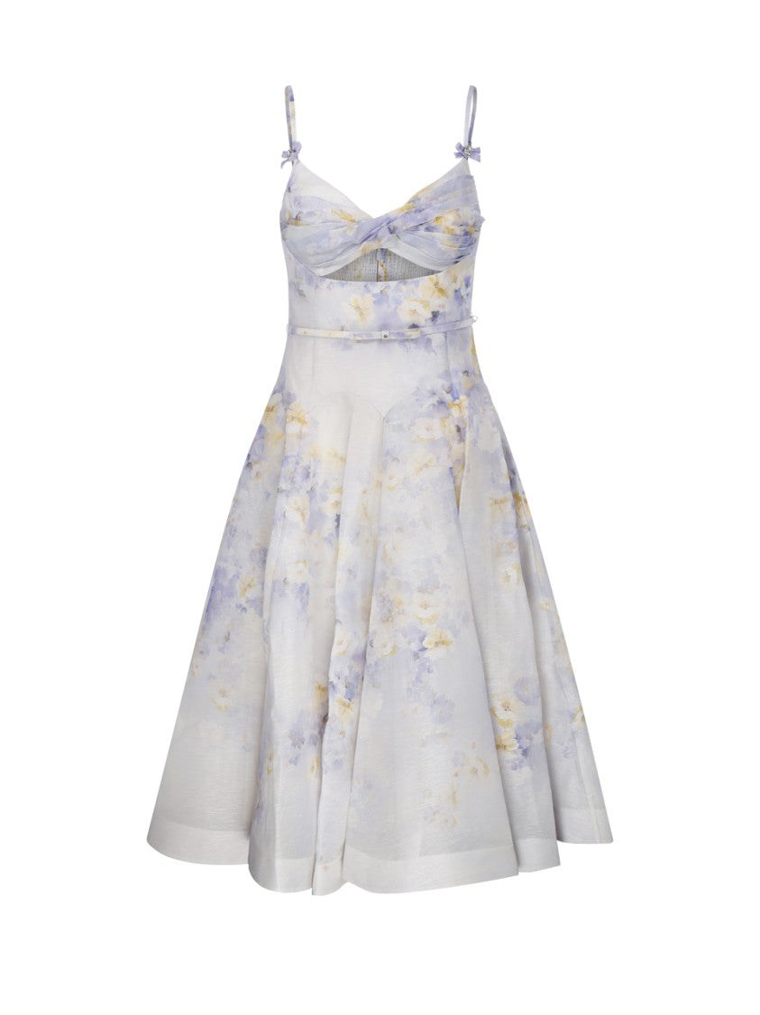 Zimmermann Crush Twist Front Midi Dress