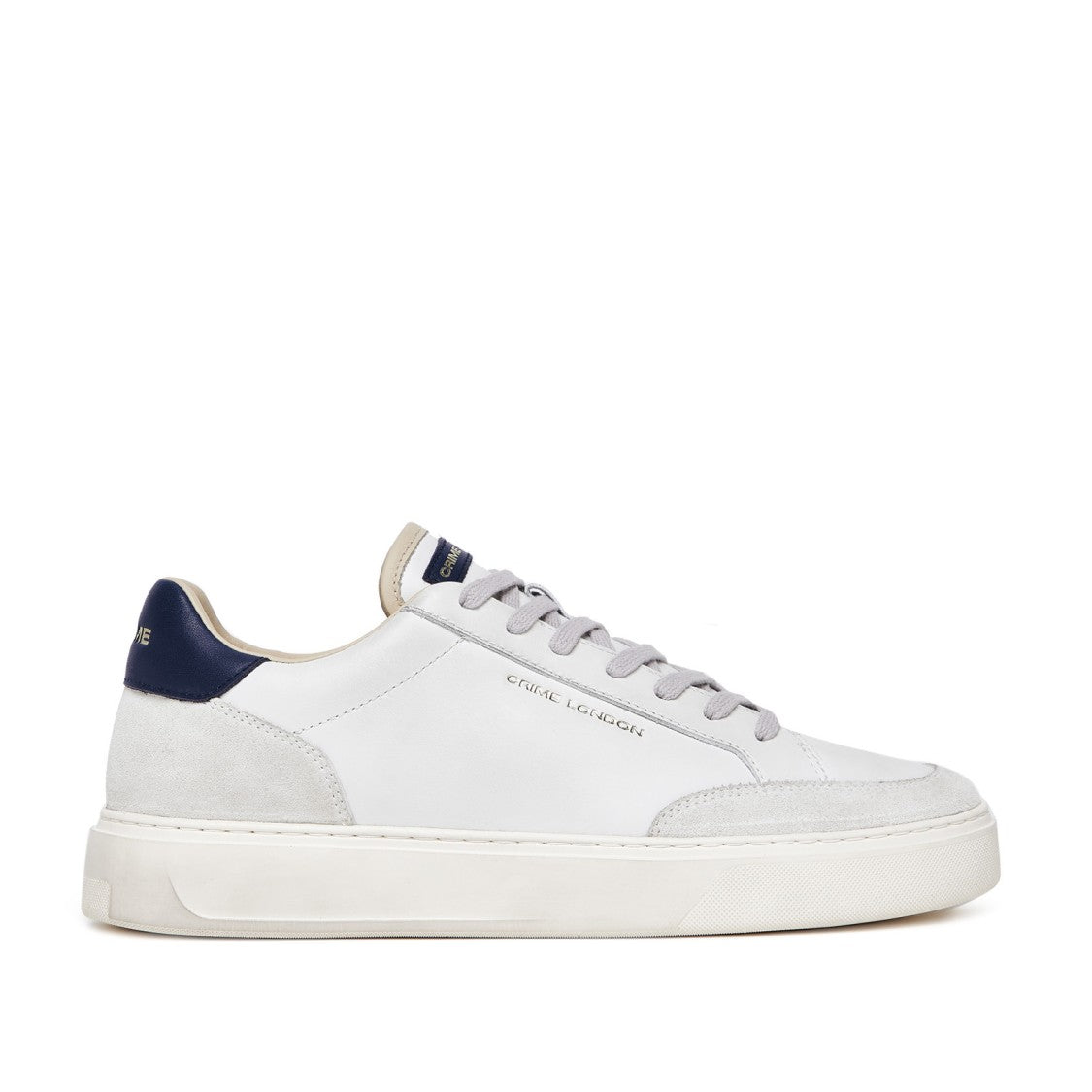 Crime London Eclipse Sneakers In Soft White Leather